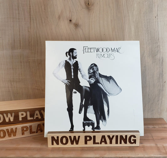 Now Playing vinyl record stand - Chuck and Wood