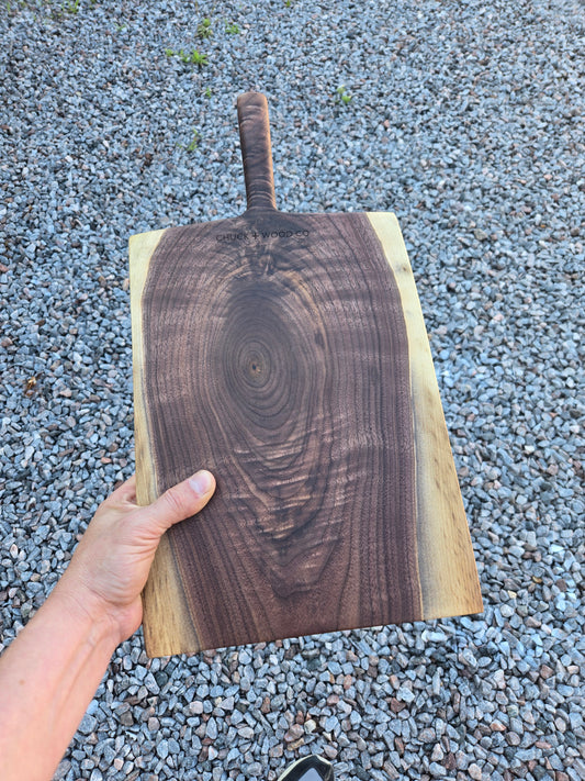 Figured walnut charcuterie board