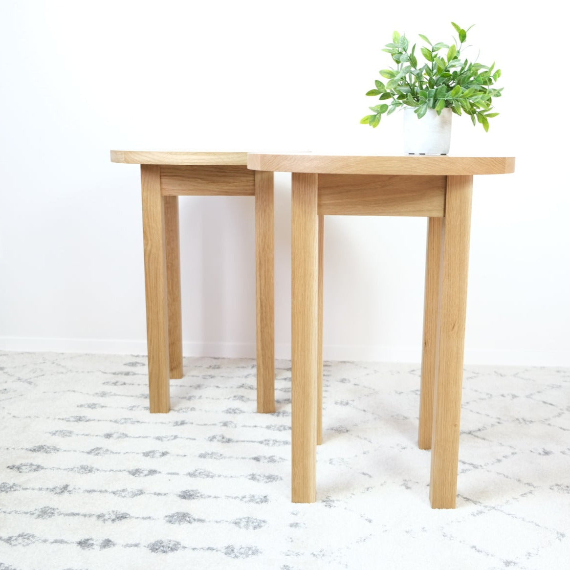 White Oak Side Tables - Chuck and Wood