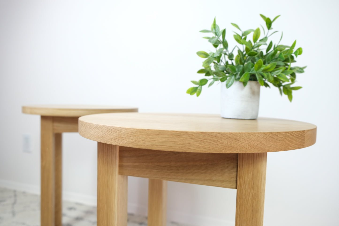 White Oak Side Tables - Chuck and Wood
