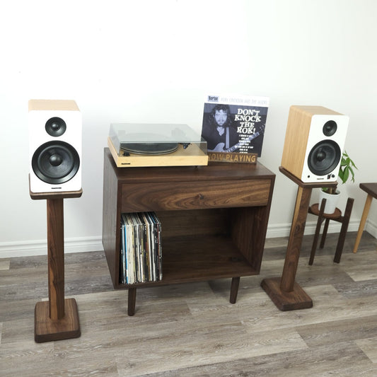 Walnut Speaker Stands - Chuck and Wood