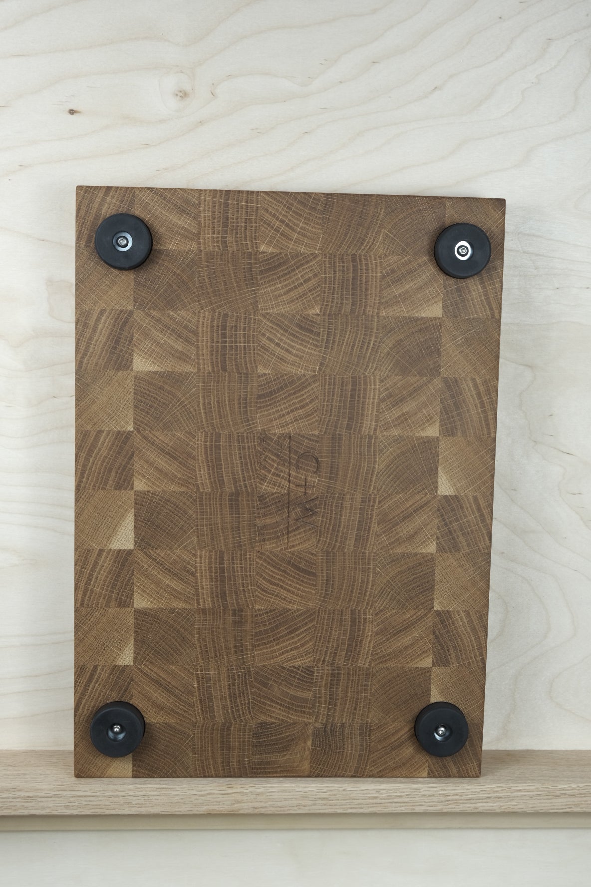 White oak end grain chopping block - Chuck and Wood