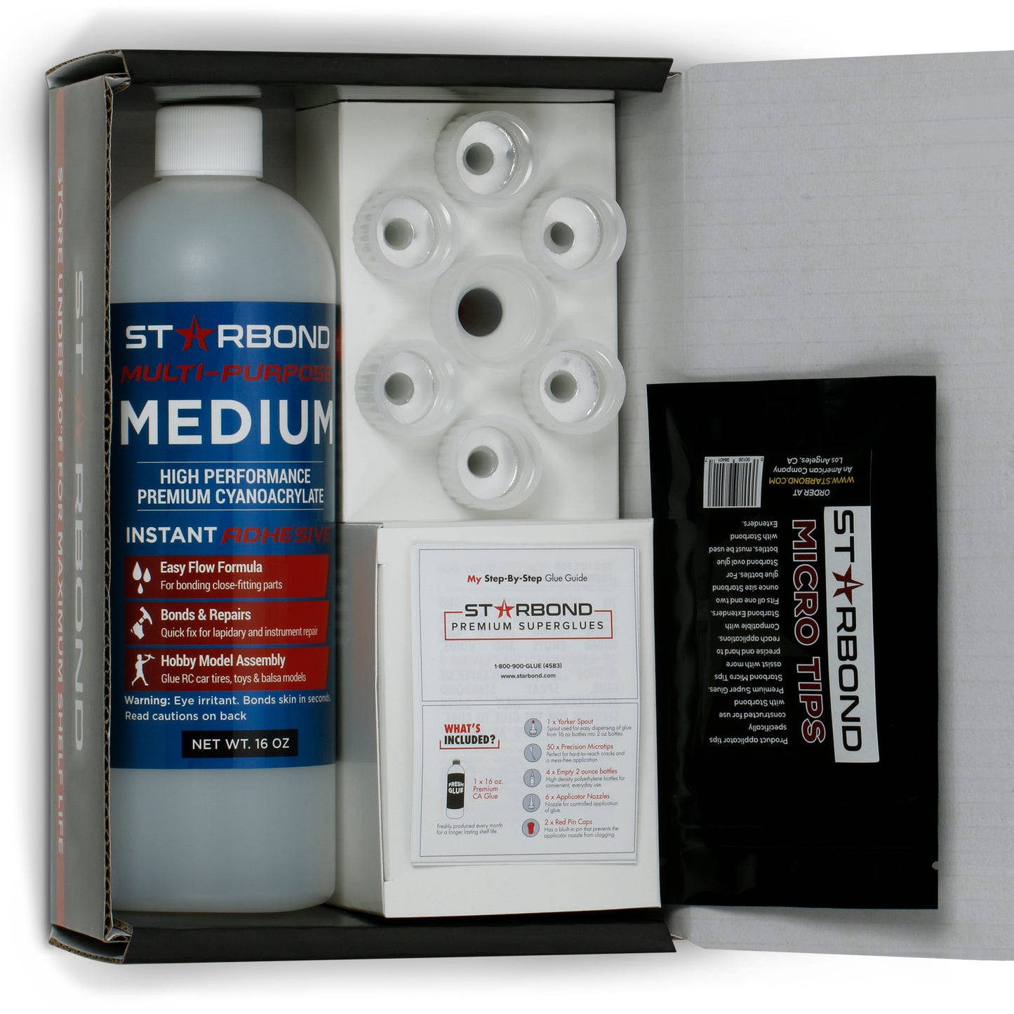 Starbond Multi-Purpose Medium CA Glue 16 oz Kit