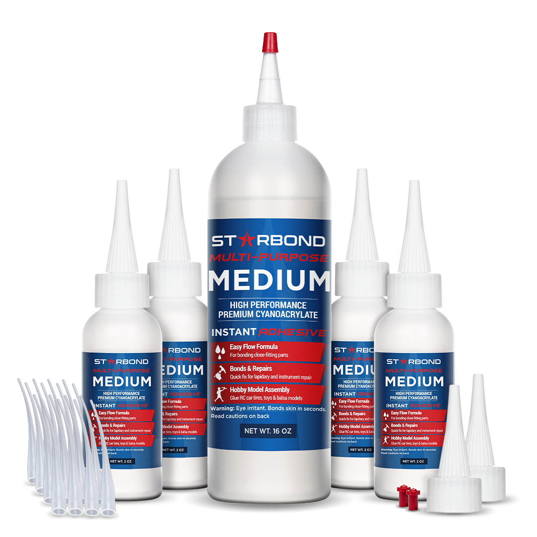 Starbond Multi-Purpose Medium CA Glue 16 oz Kit - Chuck and Wood