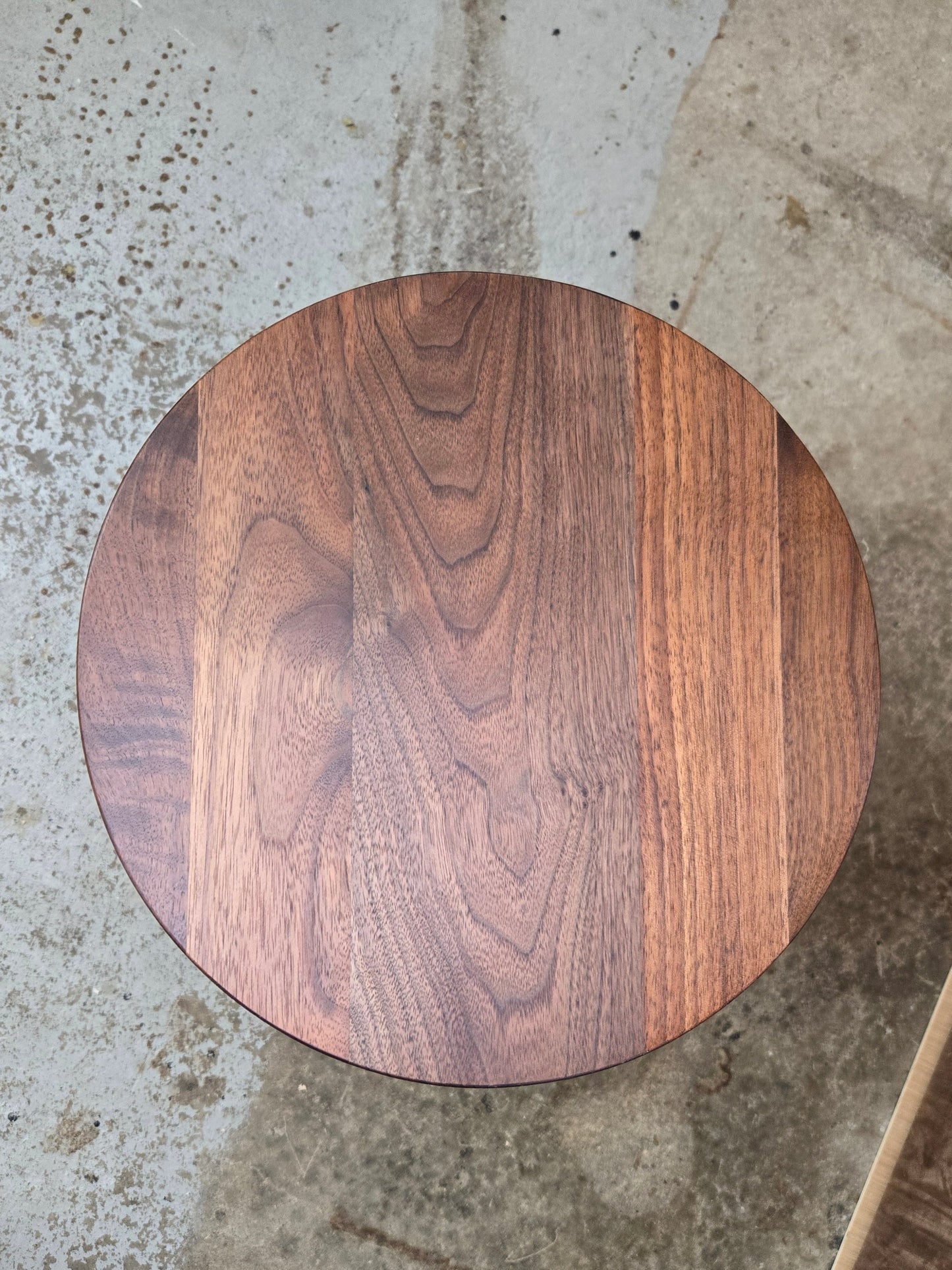 Bar stool - walnut with black oak