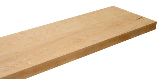 Maple Floating Shelf with Heavy Duty Hidden Bracket - Chuck and Wood