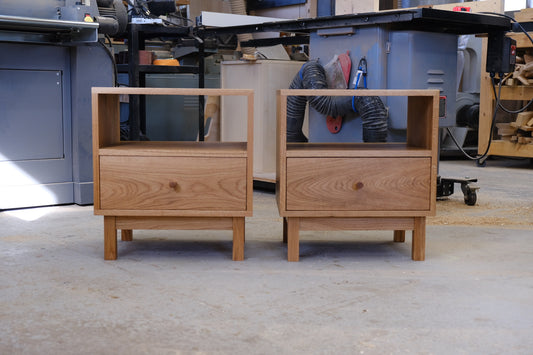 White oak side tables