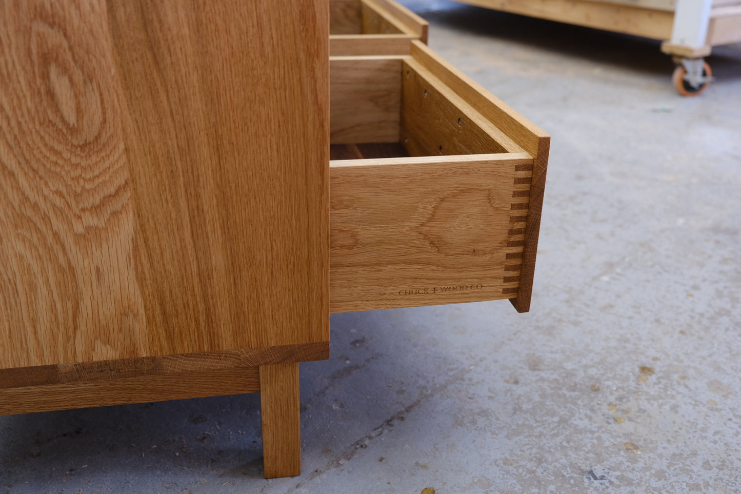 White oak side tables