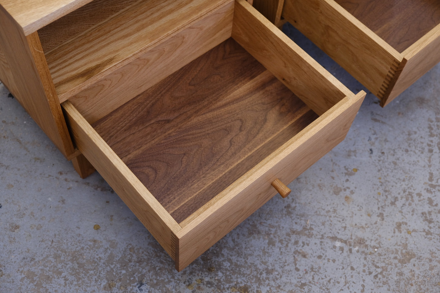 White oak side tables