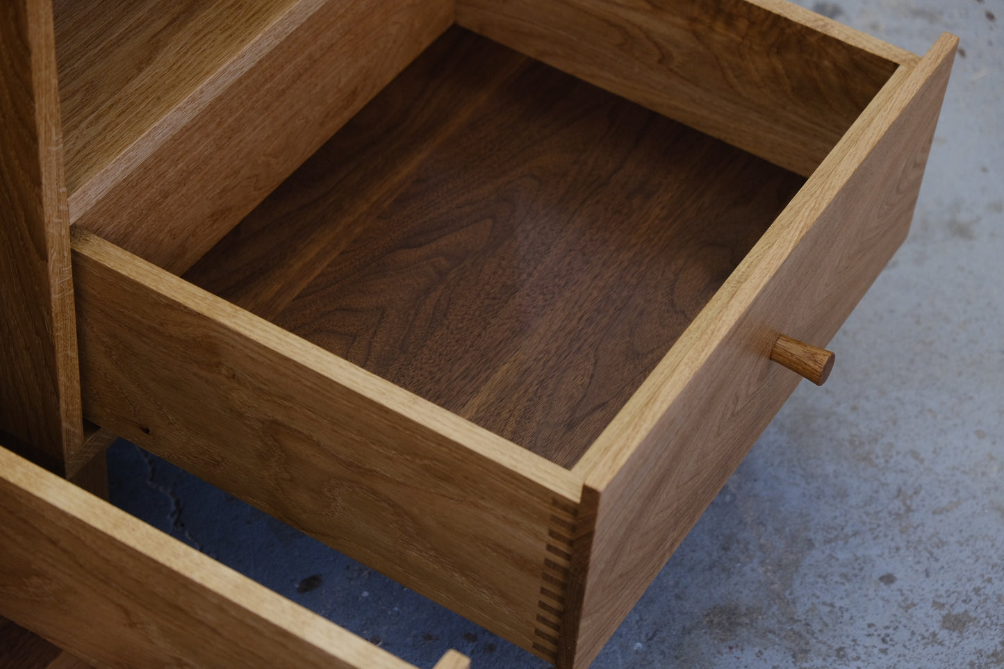 White oak side tables