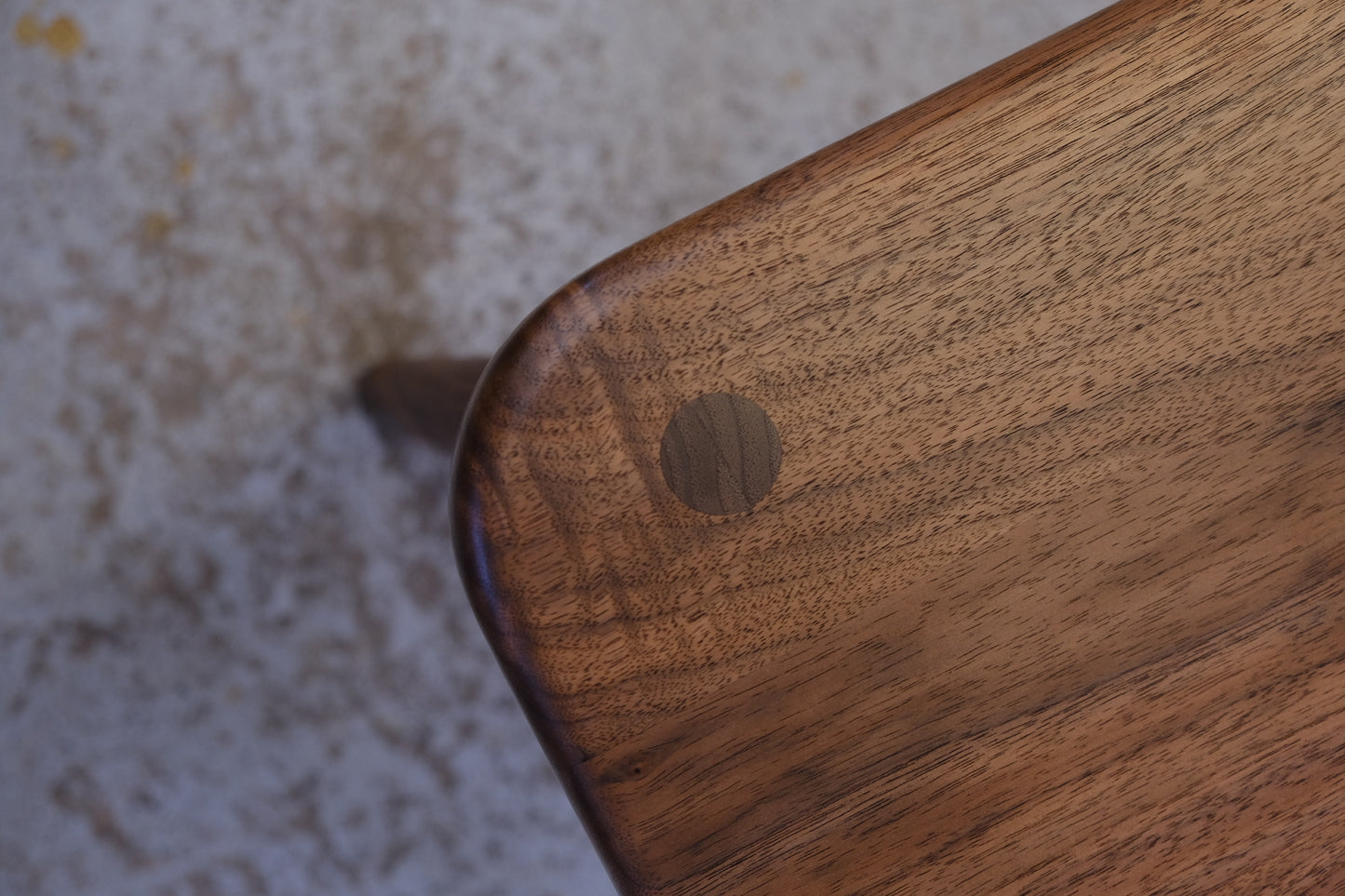 Walnut side table/stool