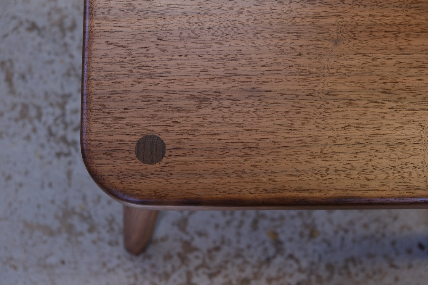 Walnut side table/stool