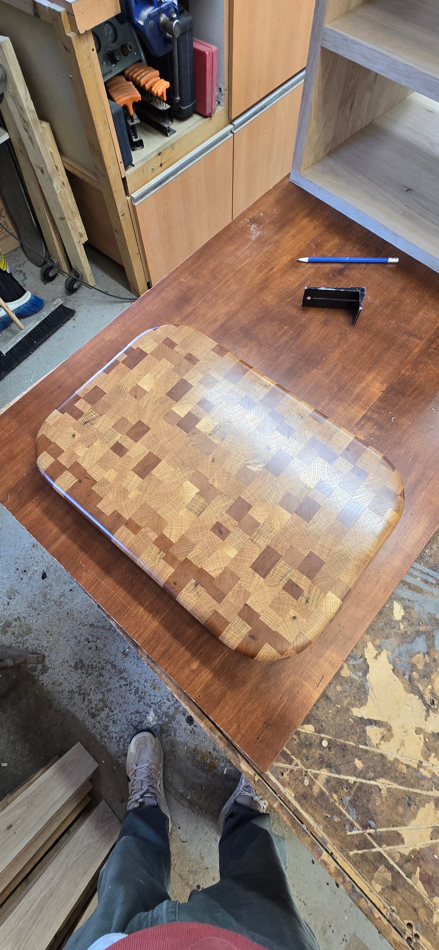 End grain butcher block